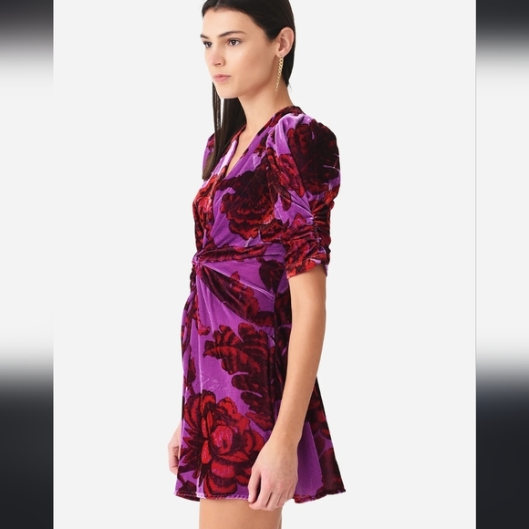 RHODE,  Leanna Dress‎ in Camellia Vine Crocus, Size Large - Picture 4 of 13